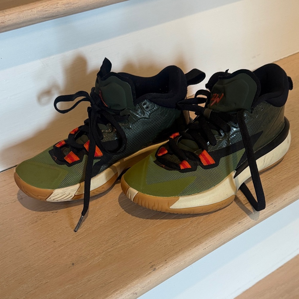 Green and Black Athletic Sneakers